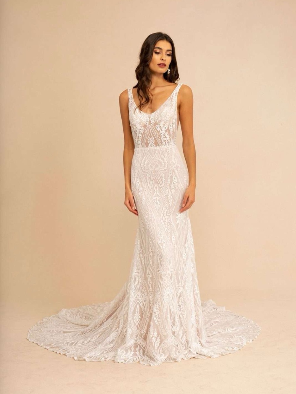 Elegant White Lace Bridal Gown - Tara Lauren “Lucia”